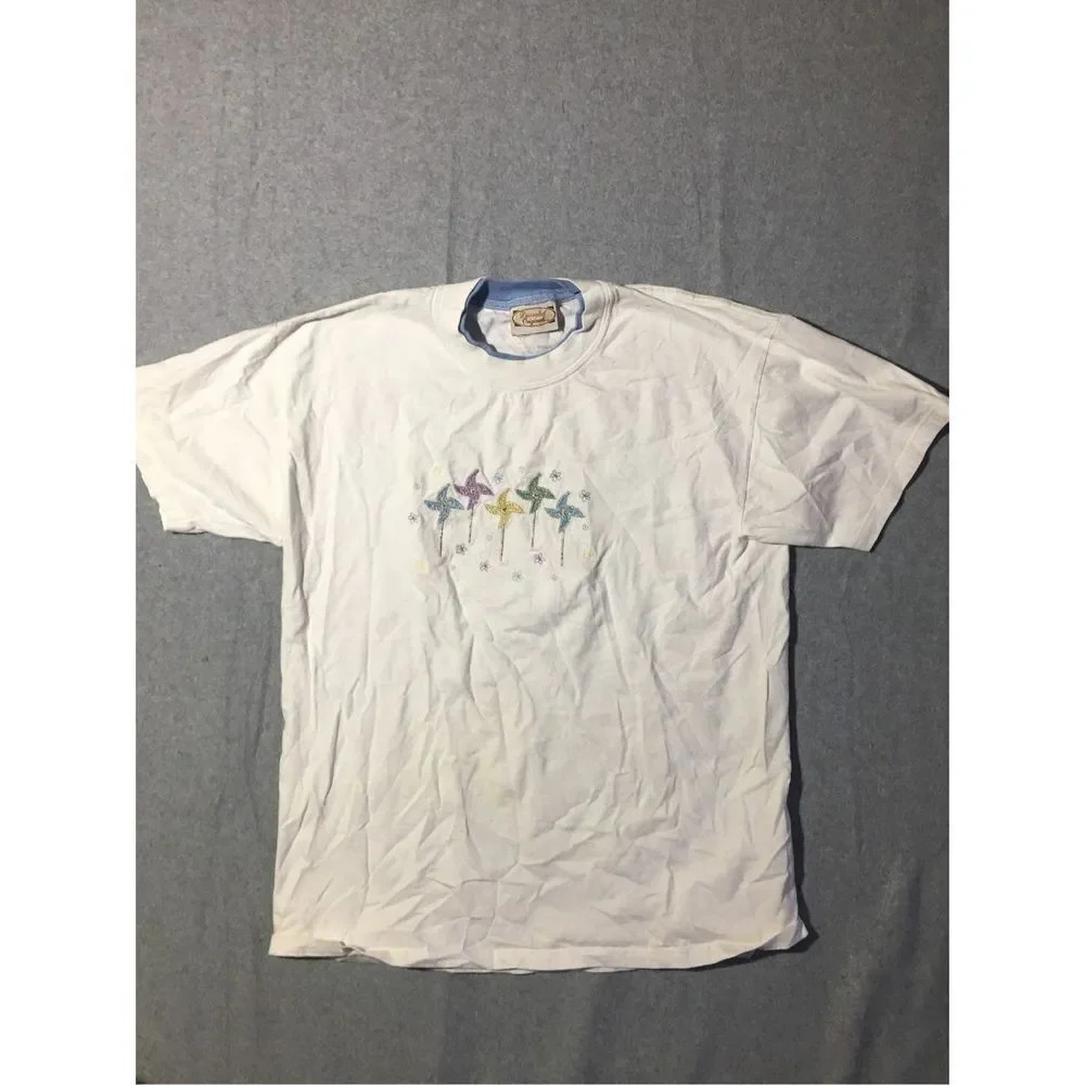 Womens Decorated Originals Shirt Size Large Vintage Grandma Grandpa Embroidered